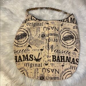 Stylish Cream Printed Women's Bag purse beach summer bahamas